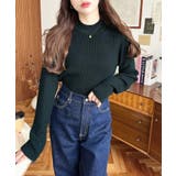 トルネックリブカラーリブニットプルオーバー12G | moment+ | 詳細画像48 