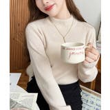 トルネックリブカラーリブニットプルオーバー12G | moment+ | 詳細画像5 