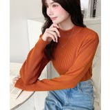 トルネックリブカラーリブニットプルオーバー12G | moment+ | 詳細画像59 