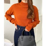 トルネックリブカラーリブニットプルオーバー12G | moment+ | 詳細画像65 