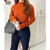 トルネックリブカラーリブニットプルオーバー12G | moment+ | 詳細画像66 