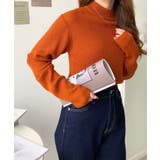 トルネックリブカラーリブニットプルオーバー12G | moment+ | 詳細画像67 