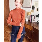 袖口ボタンボトルネックリブニットプルオーバー12G | moment+ | 詳細画像69 