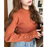 袖口ボタンボトルネックリブニットプルオーバー12G | moment+ | 詳細画像71 