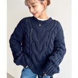 ＼ざっくり編みが可愛い♪／ローゲージケーブルニットプルオーバー | moment+ | 詳細画像14 