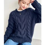 ＼ざっくり編みが可愛い♪／ローゲージケーブルニットプルオーバー | moment+ | 詳細画像17 