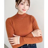 ＼バイカラー×ワイドリブですっきり大人っぽく◎ ボトルネック配色ラインワイドリブ… | moment+ | 詳細画像94 