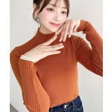 ＼バイカラー×ワイドリブですっきり大人っぽく◎ ボトルネック配色ラインワイドリブ… | moment+ | 詳細画像95 