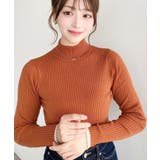 ＼バイカラー×ワイドリブですっきり大人っぽく◎ ボトルネック配色ラインワイドリブ… | moment+ | 詳細画像97 