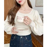 スクエアネックタックスリーブリブニットプルオーバー12G | moment+ | 詳細画像13 