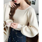 スクエアネックタックスリーブリブニットプルオーバー12G | moment+ | 詳細画像17 