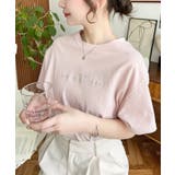 ロゴ刺繍半袖Tシャツ | moment+ | 詳細画像17