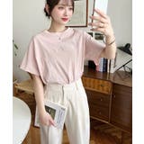 ロゴ刺繍半袖Tシャツ | moment+ | 詳細画像18