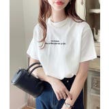 ロゴ刺繍半袖Tシャツ | moment+ | 詳細画像2