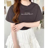 ロゴ刺繍半袖Tシャツ | moment+ | 詳細画像24
