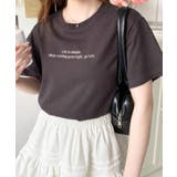 ロゴ刺繍半袖Tシャツ | moment+ | 詳細画像25