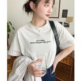ロゴ刺繍半袖Tシャツ | moment+ | 詳細画像28