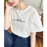 ロゴ刺繍半袖Tシャツ | moment+ | 詳細画像29