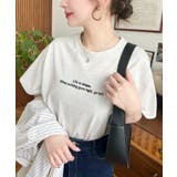 ロゴ刺繍半袖Tシャツ | moment+ | 詳細画像30
