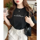ロゴ刺繍半袖Tシャツ | moment+ | 詳細画像33