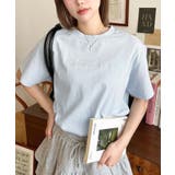 ロゴ刺繍半袖Tシャツ | moment+ | 詳細画像8