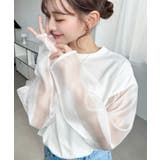 シアースリーブロングTシャツ | moment+ | 詳細画像3