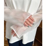 シアースリーブロングTシャツ | moment+ | 詳細画像9