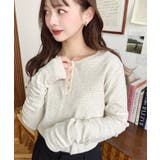 前後2WAY袖くしゅくしゅヘンリーネックボーダーロンT | moment+ | 詳細画像13