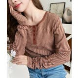 前後2WAY袖くしゅくしゅヘンリーネックボーダーロンT | moment+ | 詳細画像30