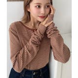 前後2WAY袖くしゅくしゅヘンリーネックボーダーロンT | moment+ | 詳細画像31