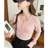 前後2WAY袖くしゅくしゅヘンリーネックボーダーロンT | moment+ | 詳細画像58