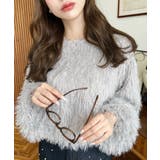 裾バルーンフリンジ長袖プルオーバー | moment+ | 詳細画像20 