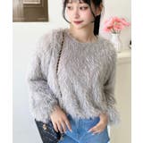 裾バルーンフリンジ長袖プルオーバー | moment+ | 詳細画像23 