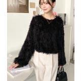 裾バルーンフリンジ長袖プルオーバー | moment+ | 詳細画像37 