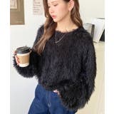 裾バルーンフリンジ長袖プルオーバー | moment+ | 詳細画像40 