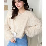 裾バルーンフリンジ長袖プルオーバー | moment+ | 詳細画像6 