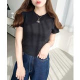 ワンポイント刺繍半袖チビTシャツ | moment+ | 詳細画像16 