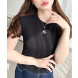 ワンポイント刺繍半袖チビTシャツ | moment+ | 詳細画像17 