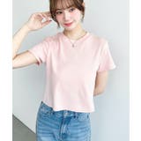 ワンポイント刺繍半袖チビTシャツ | moment+ | 詳細画像21 