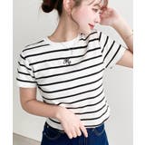 ワンポイント刺繍半袖チビTシャツ | moment+ | 詳細画像25 