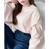 ワンポイント刺繍配色カラーライン入りロンT 綿100%天竺 | moment+ | 詳細画像21