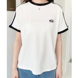 ワンポイント刺繍配色カラーライン半袖Tシャツ綿100%天竺. | moment+ | 詳細画像7