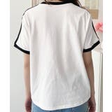 ワンポイント刺繍配色カラーライン半袖Tシャツ綿100%天竺. | moment+ | 詳細画像10