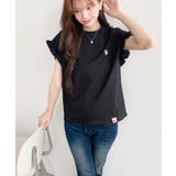 U.S.POLO ASSN.ワンポイント刺繍ショルダーフリル Tシャツ | moment+ | 詳細画像17 