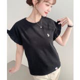 U.S.POLO ASSN.ワンポイント刺繍ショルダーフリル Tシャツ | moment+ | 詳細画像21 