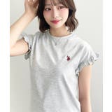 U.S.POLO ASSN.ワンポイント刺繍ショルダーフリル Tシャツ | moment+ | 詳細画像23 