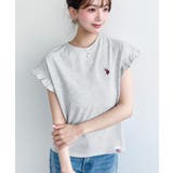 U.S.POLO ASSN.ワンポイント刺繍ショルダーフリル Tシャツ | moment+ | 詳細画像27 
