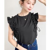 タックフリルノースリーブTシャツ  | moment+ | 詳細画像13 