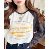 ラグランロゴプリントロンT 綿100％天竺 | moment+ | 詳細画像10 