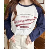 ラグランロゴプリントロンT 綿100％天竺 | moment+ | 詳細画像14 